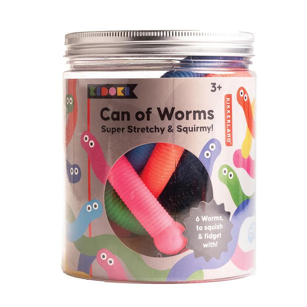 Kikkerland - Kidoki Can of Worms Multi-Coloured