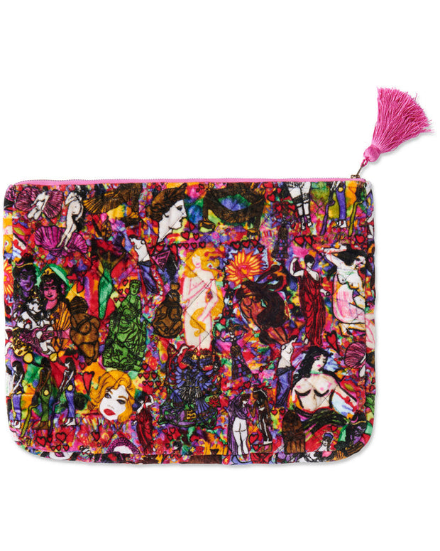 Kip & Co x Jenny Kee - Goddesses Velvet Laptop Case