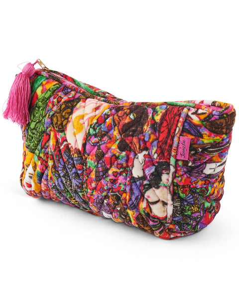 Kip & Co x Jenny Kee - Goddesses Velvet Toiletry Bag
