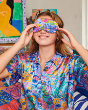 Kip & Co x Ken Done - Reef Garden Silk Eye Mask