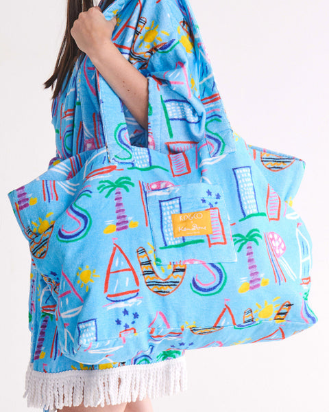 Kip & Co x Ken Done - Australia Mate Terry Oversized Beach Bag