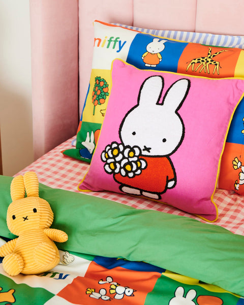 Kip&Co x Miffy - Miffy Embroidered Cushion