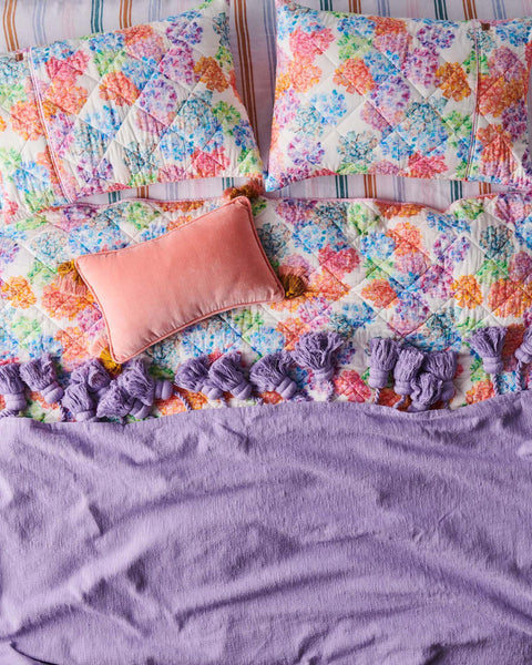 Kip & Co - Coral Velvet Souk Cushion