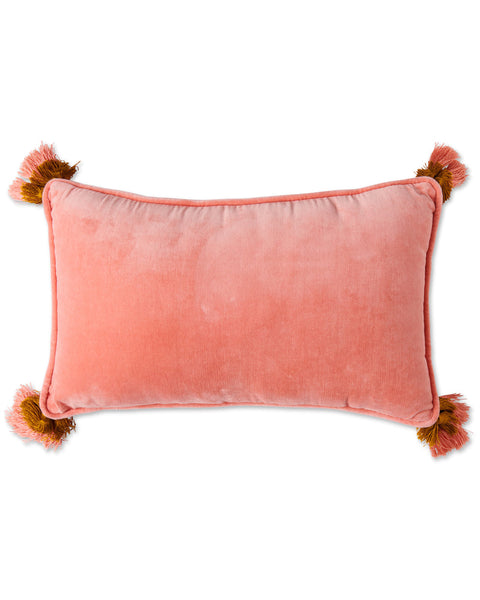 Kip & Co - Coral Velvet Souk Cushion