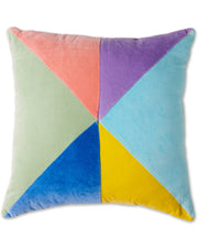 Kip & Co - Gelato Panelled Velvet Cushion