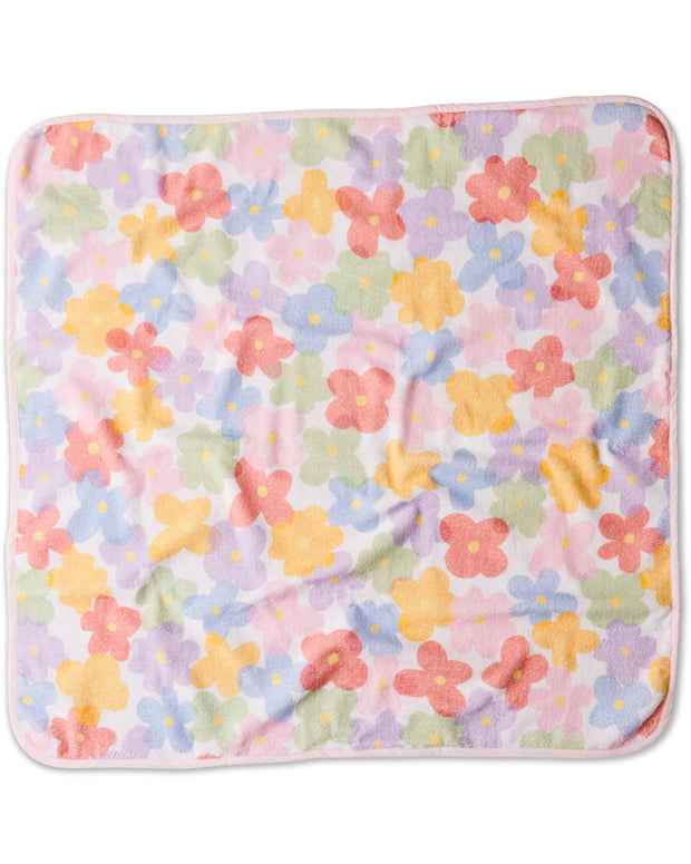 Kip & Co - Paper Daisy Printed Terry Baby Towel