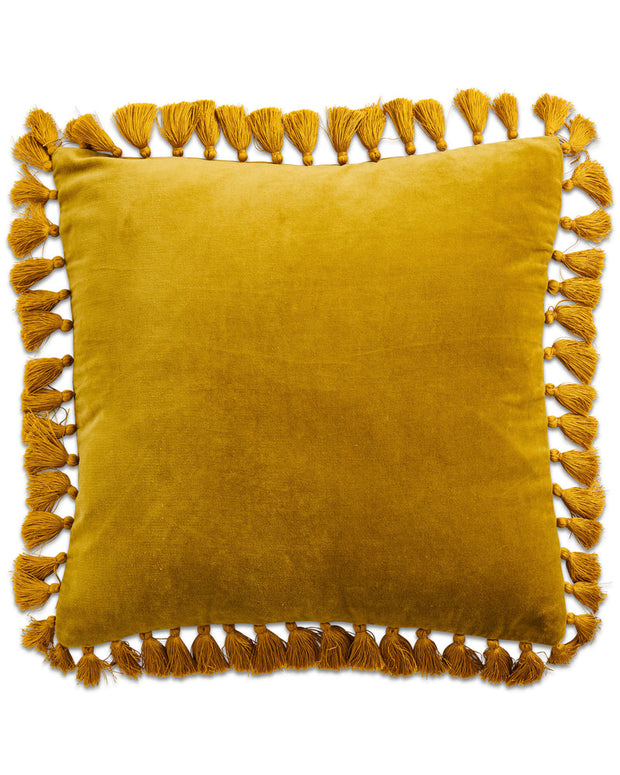 Kip & Co. - Avocado Oil Velvet Tassel Cushion