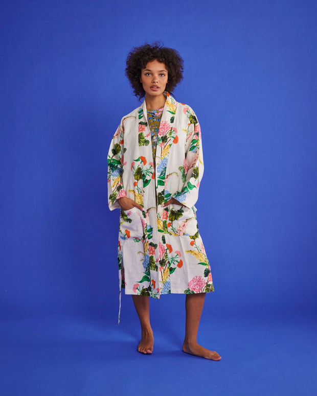 Kip & Co. - Bouquet Beauty Linen Robe L/XL