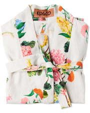 Kip & Co. - Bouquet Beauty Linen Robe L/XL