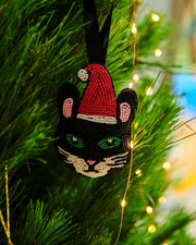 Kip & Co - Christmas Decoration - Cat Santa