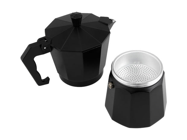 Maxwell & Williams - Blend - Traditional Stovetop Espresso Maker 6cup Gift Boxed (Black)