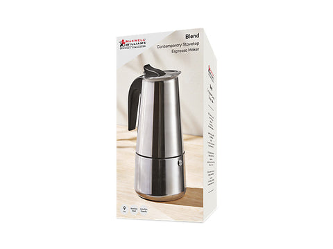 Maxwell & Williams - Blend - Contemporary Stovetop Espresso Maker 9cup Gift Boxed