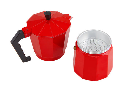 Maxwell & Williams - Blend - Traditional Stovetop Espresso Maker 9cup Gift Boxed (Red)