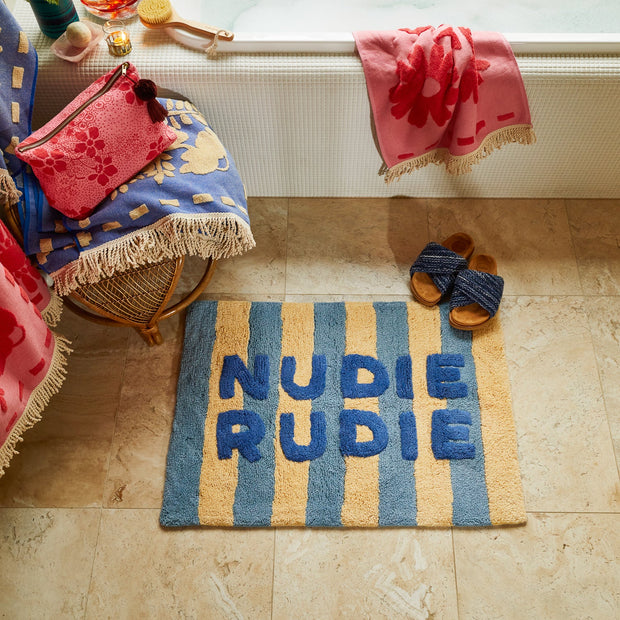 Sage x Clare - Ira Nudie Rudie Bath Mat - Blue Jean