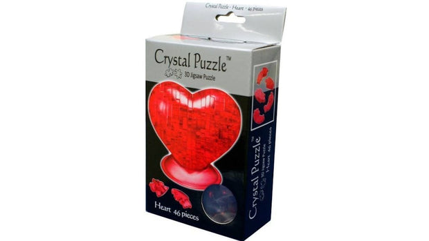 Jeruel Crystal Red Heart 3D Puzzle