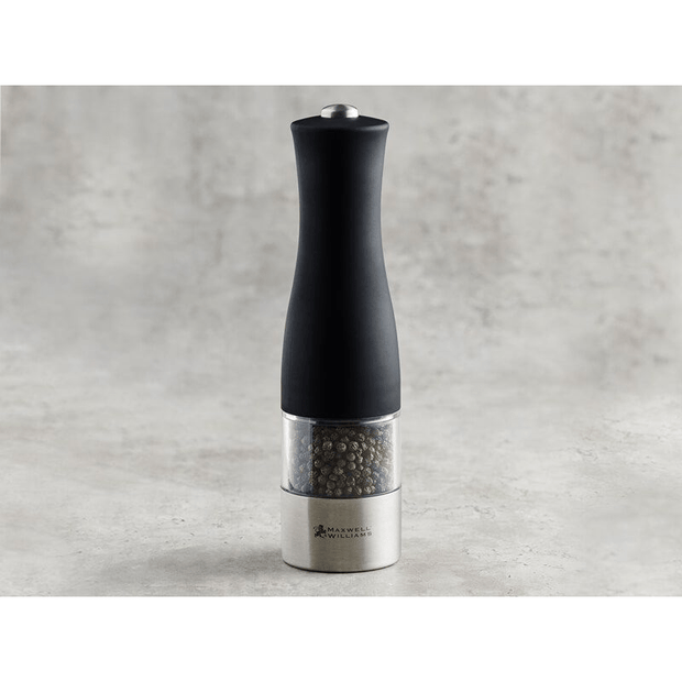 Maxwell & Williams - Cosmopolitan Electric Salt or Pepper Mill 21cm Black