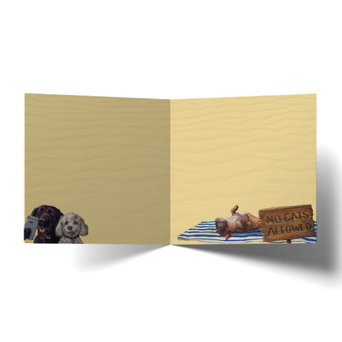 La La Land - Greeting Card Dog Beach