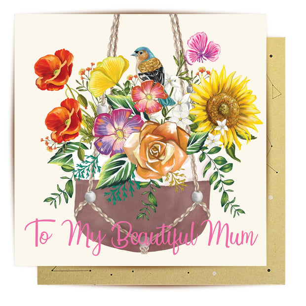 La La Land - Greeting Card Hanging Pot Plant Mum Vol.2