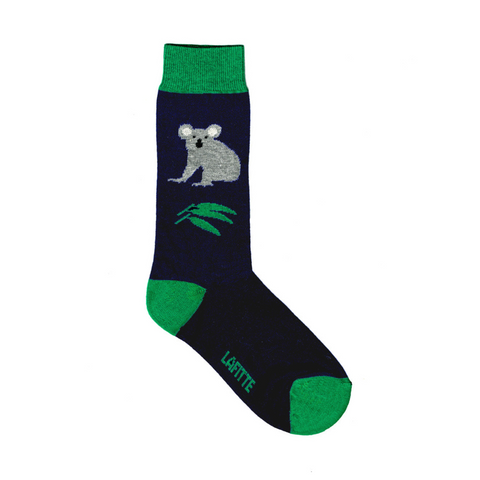 Lafitte Kids Socks - Kids 2-8 Koala Navy Socks