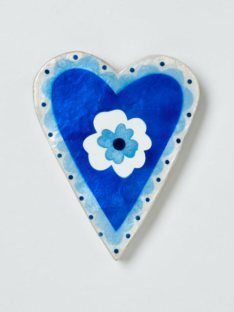 Jones & Co. - Poppy Blue Heart