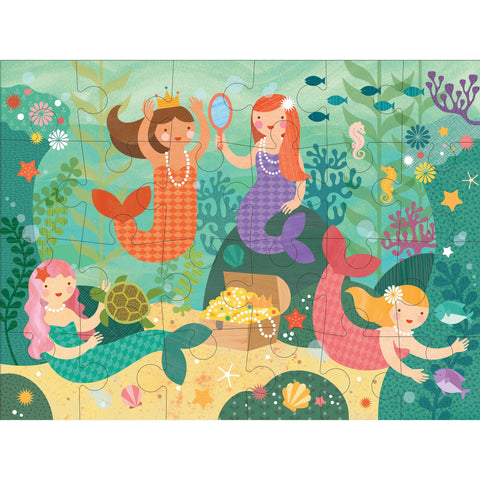 Petit Collage - Floor Puzzle - Mermaid Friends
