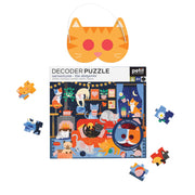 Petit Collage - Decoder Puzzle - Catventures The Sleepover