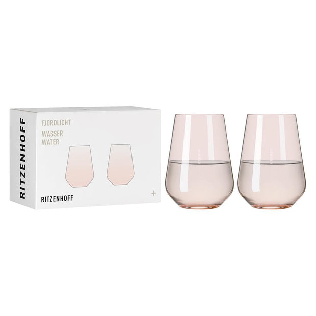 Ritzenhoff - Fjord Light Water Glass Set of 2 - Tinted