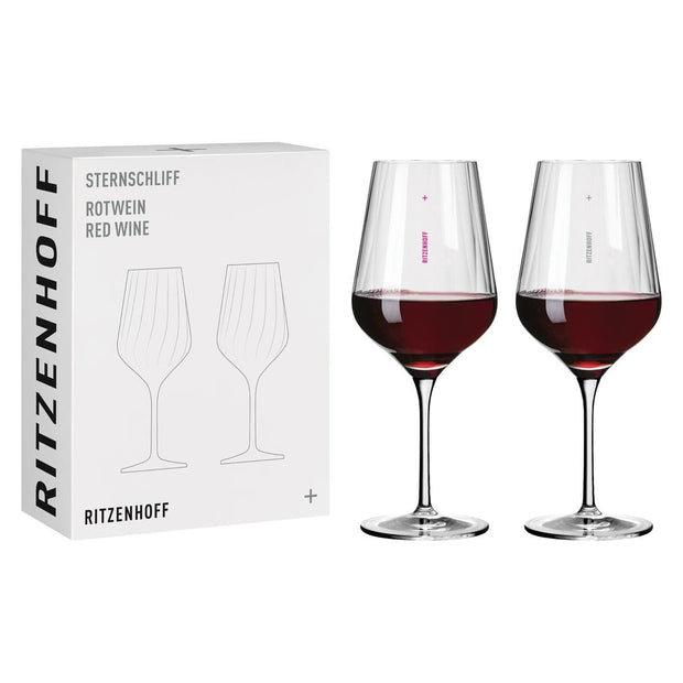 Ritzenhoff - Star Cut Red Wine Glass Set