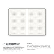 Leuchttrum -  Notebook Medium (A5), Hardcover, 251 numbered pages, Rising Sun, Ruled