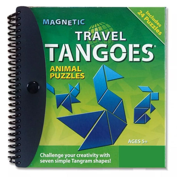 Magnetic Tangram Travel Tangoes Animals Puzzle 24 Challenges Logic & Reasoning