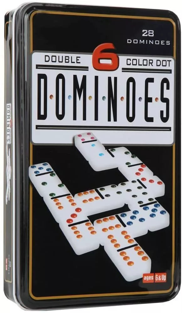 Double 6 Colour Dot Dominoes