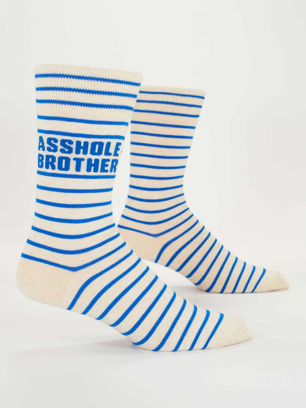 Blue Q - Asshole Brother - Men’s Crew Socks