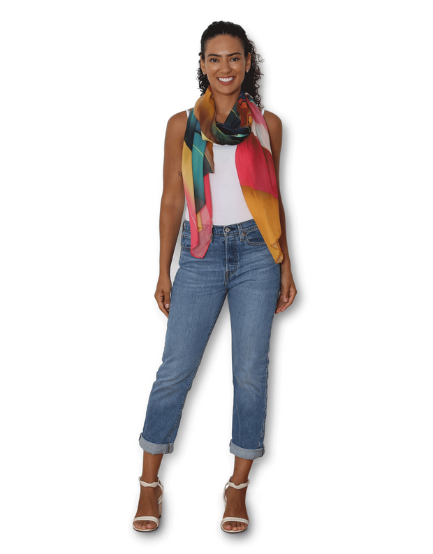 The Artist Label - Abstract Flow Scarf