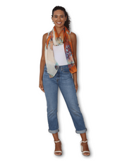 The Artist Label - Orange Bloom Scarf