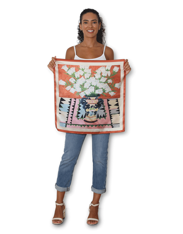 The Artist Label - Foxgloves Square Scarf