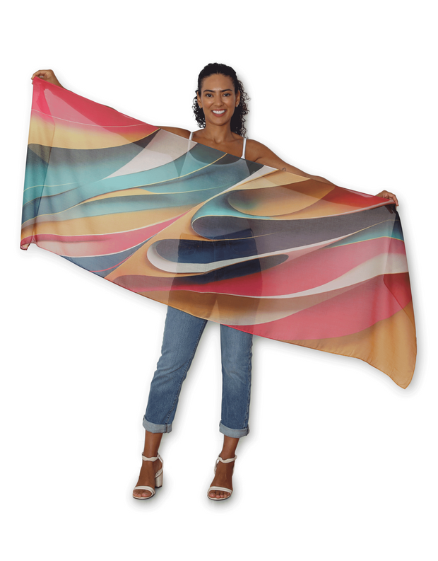 The Artist Label - Abstract Flow Scarf