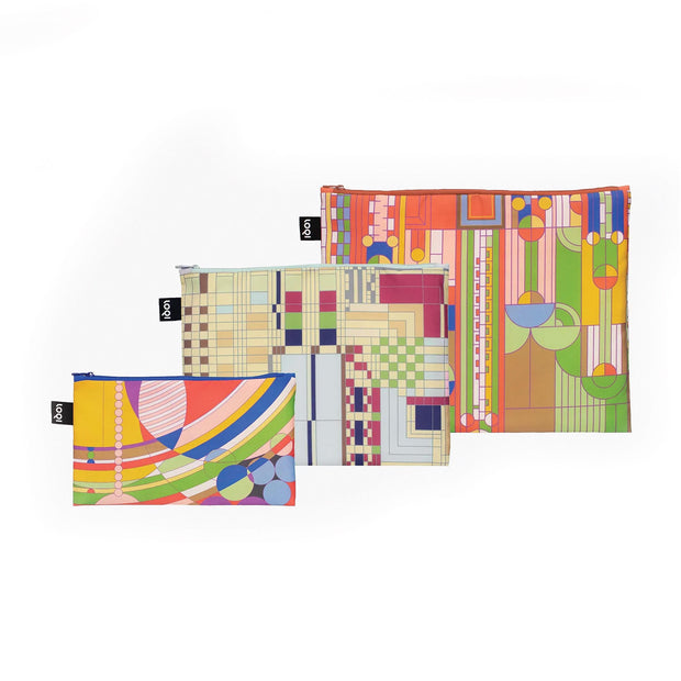 Loqi - Frank Lloyd Wright Zip Pockets Set of 3