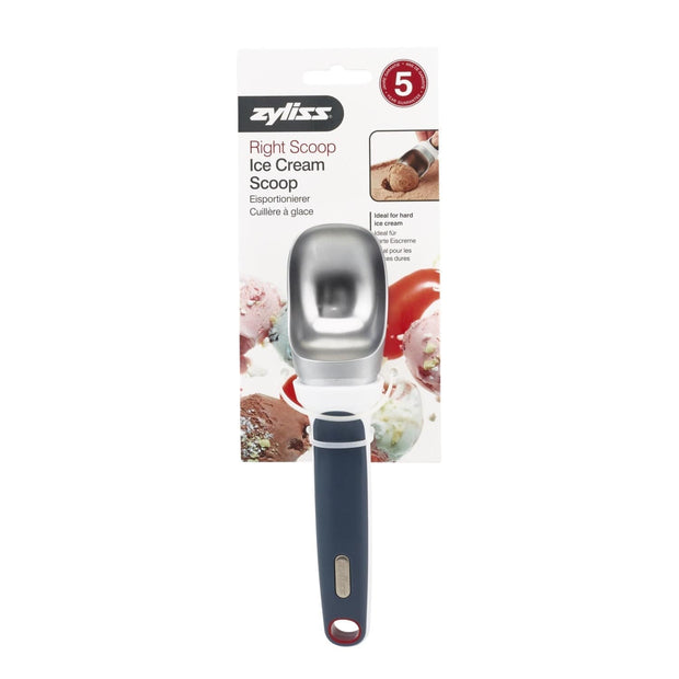 Zyliss - Right Scoop Ice Cream Scoop - Gray