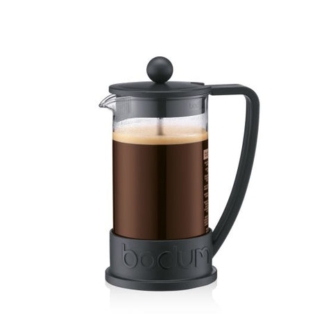 Bodum - Brazil French Press Coffee Maker Black - 3 Cup