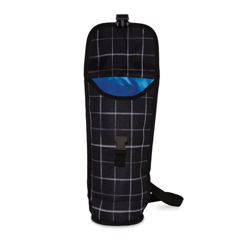 PackIt - Freezable Napa Wine Bag: Black Grid