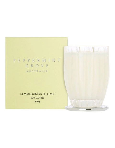 Peppermint Grove - Lemongrass & Lime 370g Candle