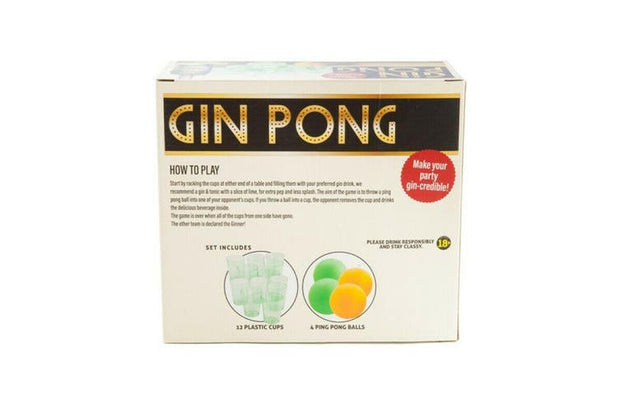 Gin Pong Drinking Game