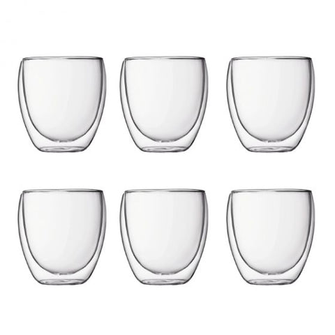 Bodum - Pavina Double Wall Glasses 250ml - Set of 6