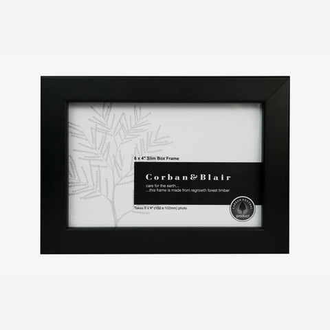 Corban & Blair - Slim Box Frame 6×4″ Black