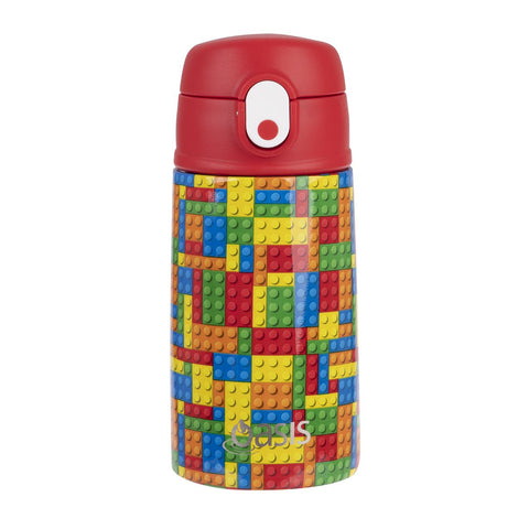 Oasis - Kids Drink Bottle With Sipper 400ml - Bricks