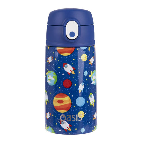 Oasis - Kids Drink Bottle With Sipper 400ml - Outer Space