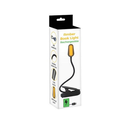 Amber Book Light Rechargeable - Black