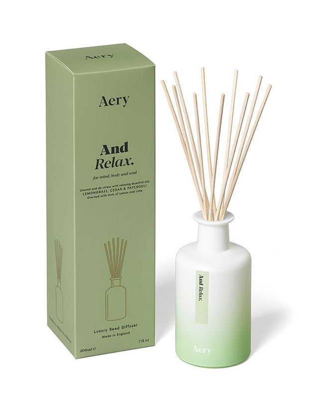 Aery Living - Aromatherapy 200ml Reed Diffuser - And Relax