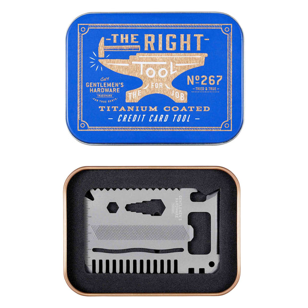Gentlemen's Hardware - Credit Card Tool Titanium Finish