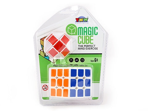 Magic Cube Puzzle & Magic Snake Clam Shell